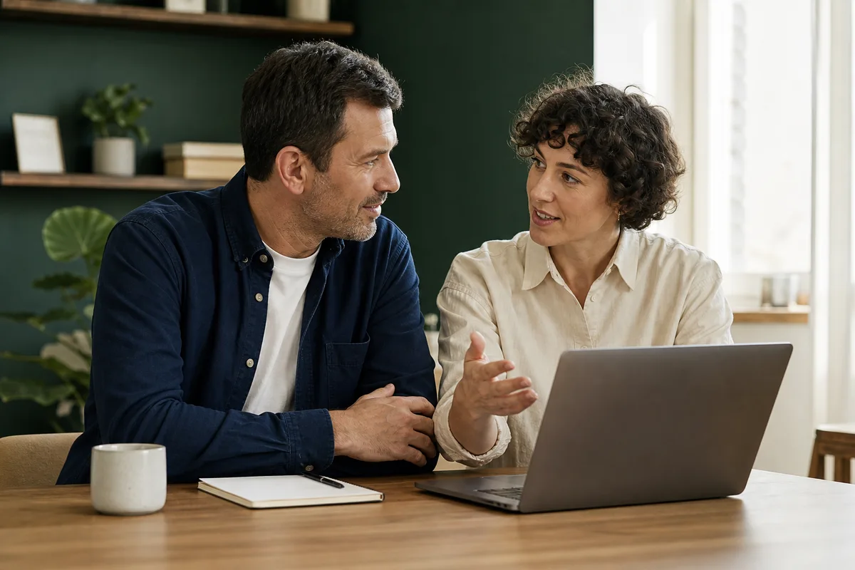 Deux professionnels préparent leur campagne